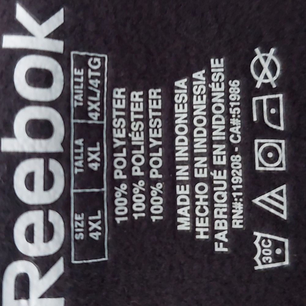 Reebok CHICAGO BLACK HAWKS 4XL MENS Speed Wick Light Weight HOODIE - Picture 5 of 8